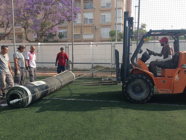 Instalacion De Campo De Futbol 7 De Cesped Artificial En Sedavi